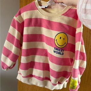 Zara smiley world sweatshirt